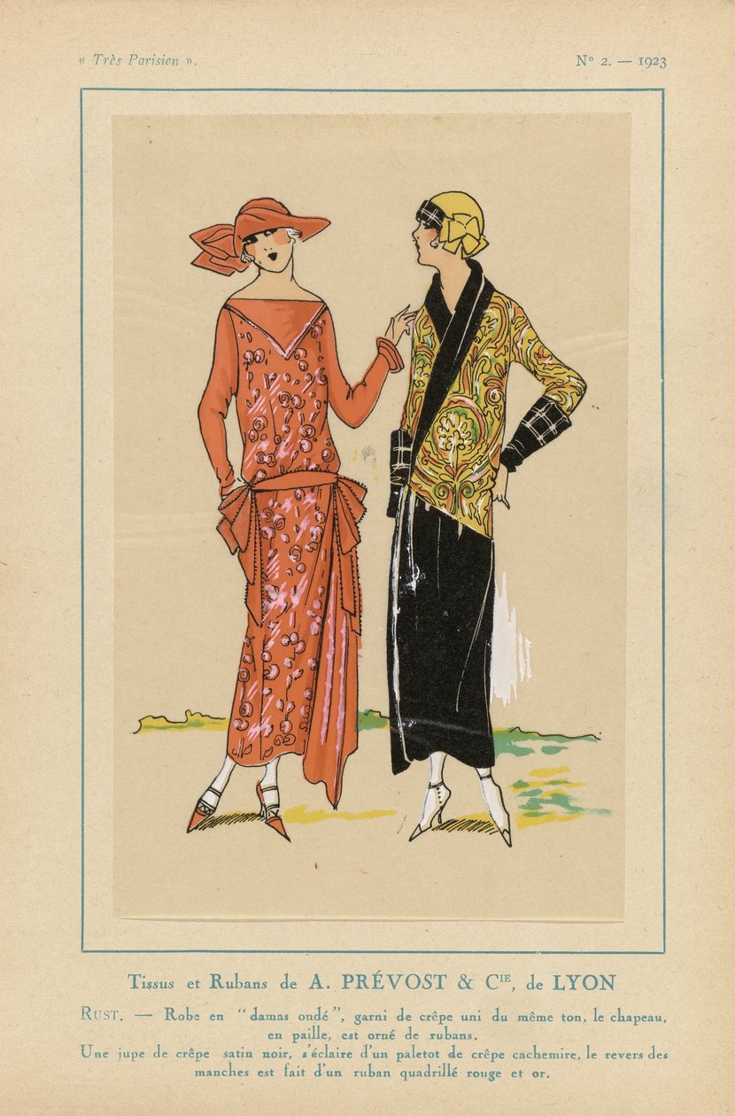 Very Parisian, 1923, nr. 2: Fabrics and Ribbons af A. PRÉVOST & CIE ... af Anonymous