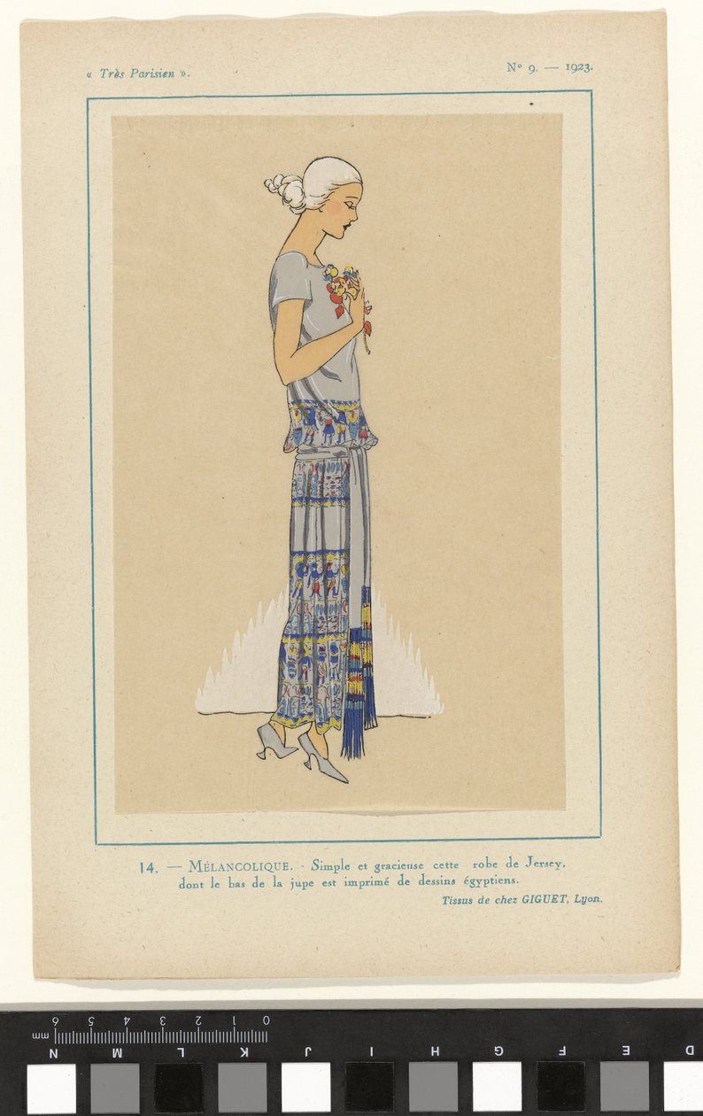 Meget parisisk, 1923, nr. 9: 14.- MELANKOLISK. - Enkel og yndefuld... af Anonymous