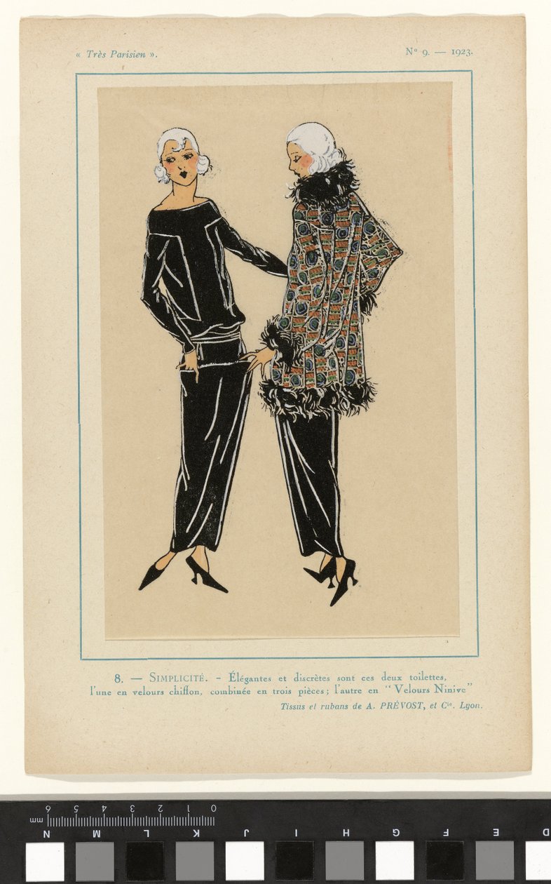 Meget parisisk, 1923, nr. 9: 8. - ENKELHED. - Elegant og diskret... af Anonymous