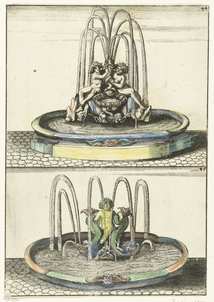 To springvand under hinanden Architectura Curiosa Nova (serietitel) af Anonymous
