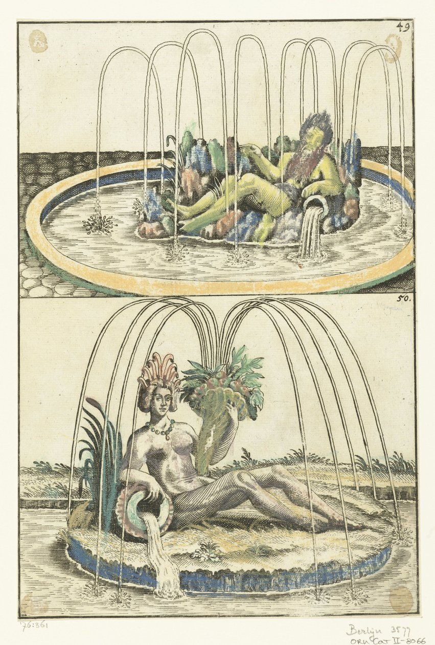To springvand under hinanden Architectura Curiosa Nova (serietitel) af Anonymous