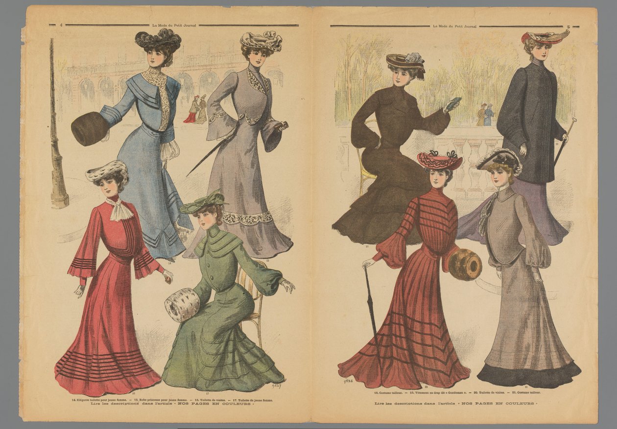 To sider fra La Mode du Petit Journal, 10. november 1902 af Anonymous