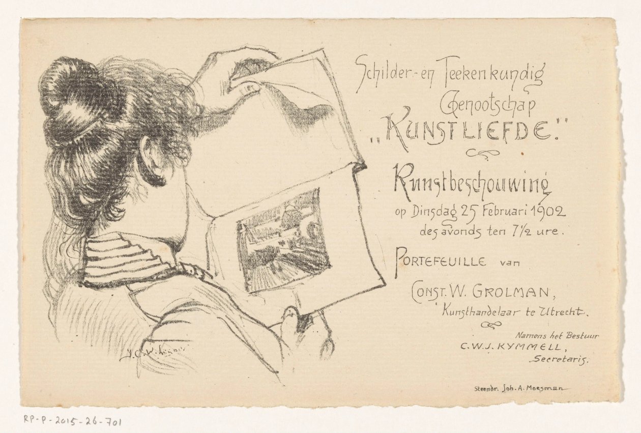 Invitation fra Maler- og Tegneforeningen Art Love af Anonymous