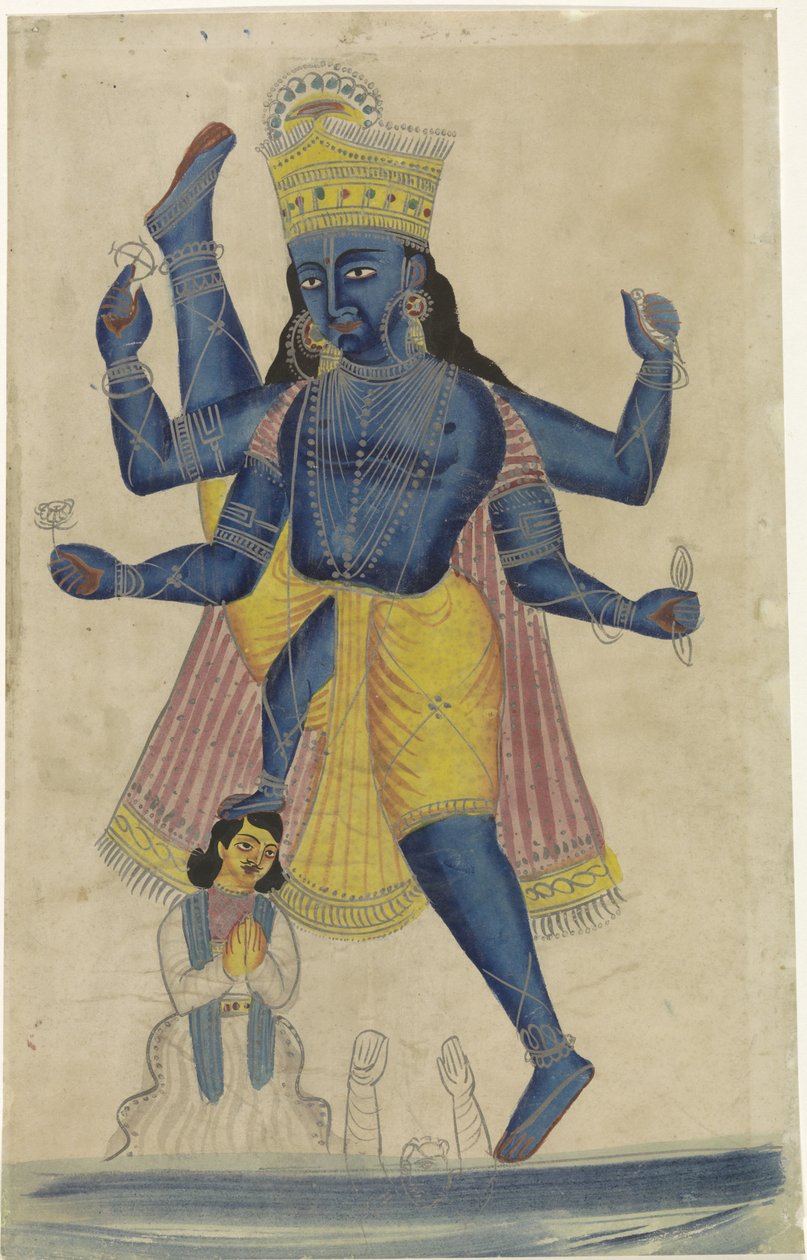 En inkarnation af Vamana (Trivikrama). af Anonymous