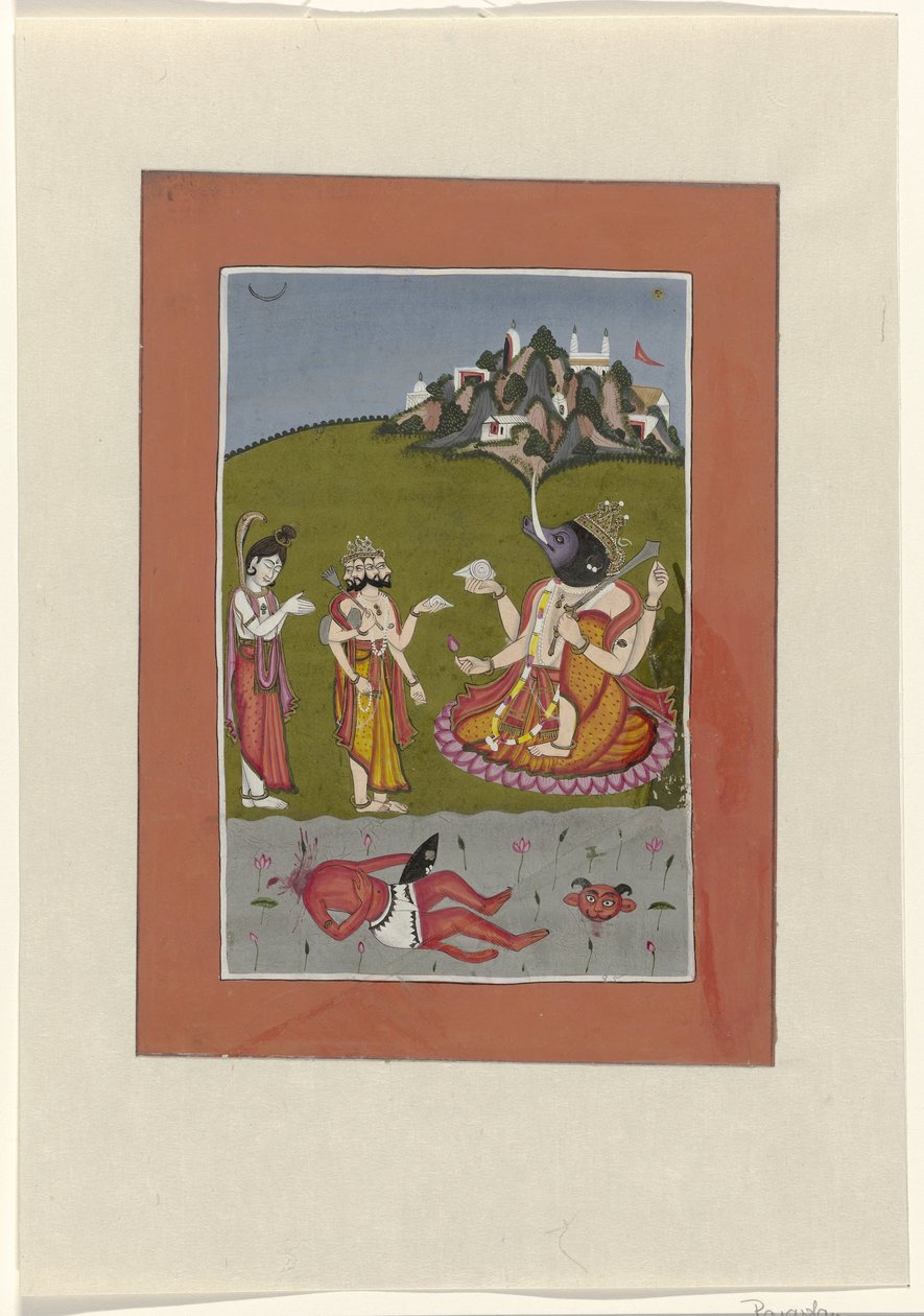 Varaha (inkarnation af Vishnu som vildsvin) Avatars of Vishnu (serietitel) af Anonymous