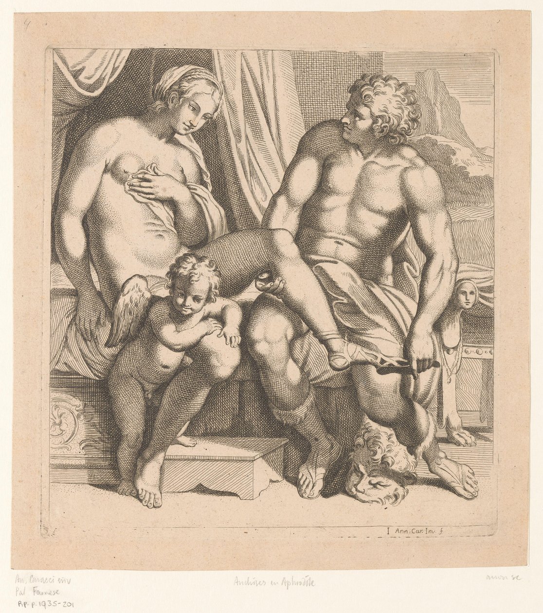 Venus i Anchises Børn i Palazzo Farnese i Rom (serietitel) af Anonymous