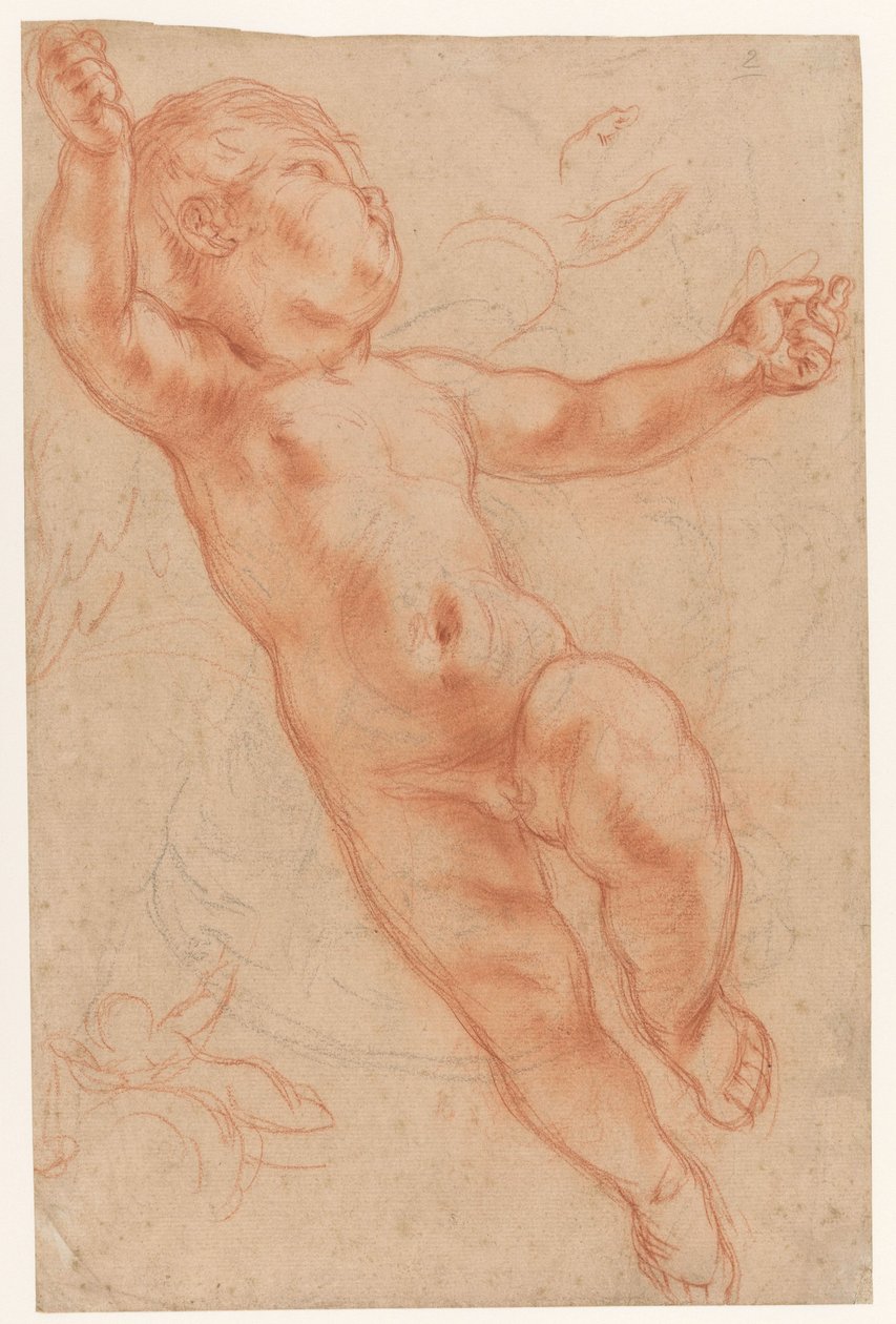 Flydende putto af Anonymous