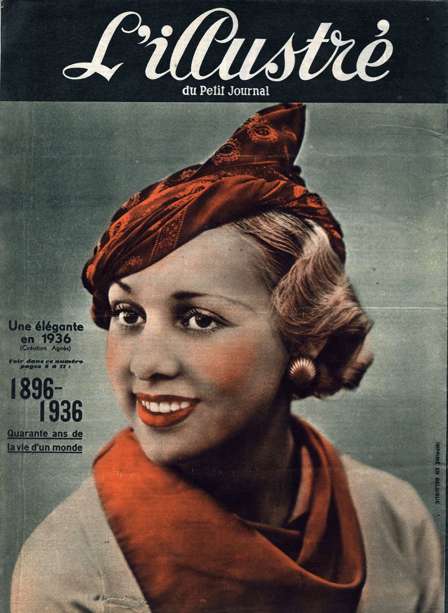 1896-1936: fyrre år af en verdens liv. Portræt af en elegant kvinde fra 1936. I “” L