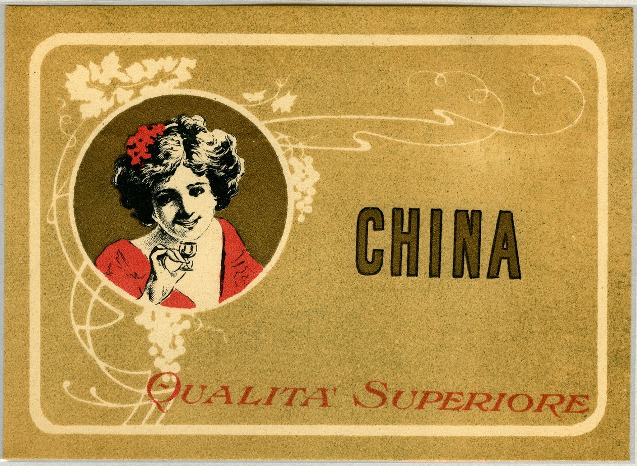 Annonce for Chinaliquor-ørken, begyndelsen af det 20. århundrede af Anonymous Anonymous