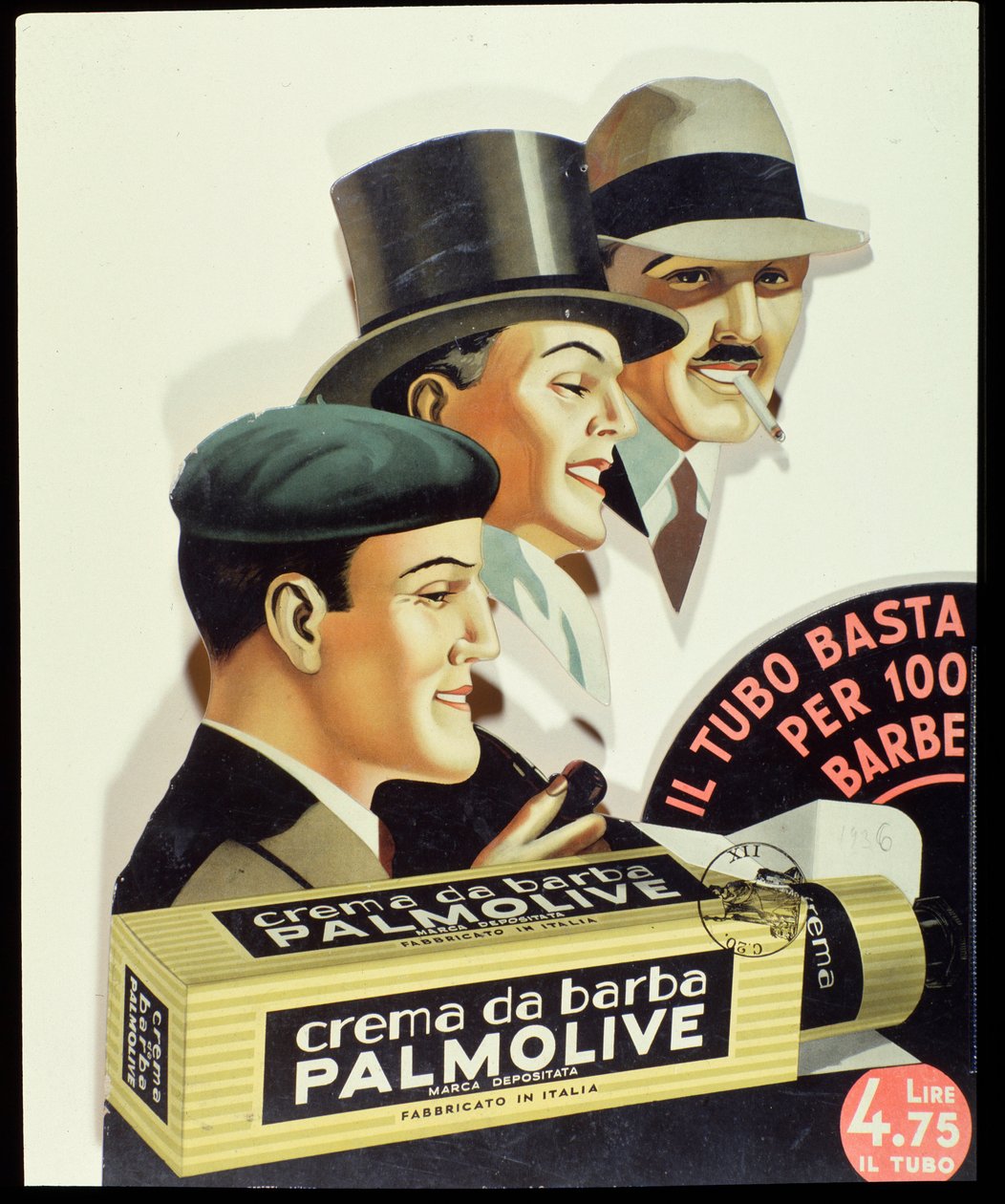 Reklameplakat for barbercremen Palmolive 1936 af Anonymous Anonymous