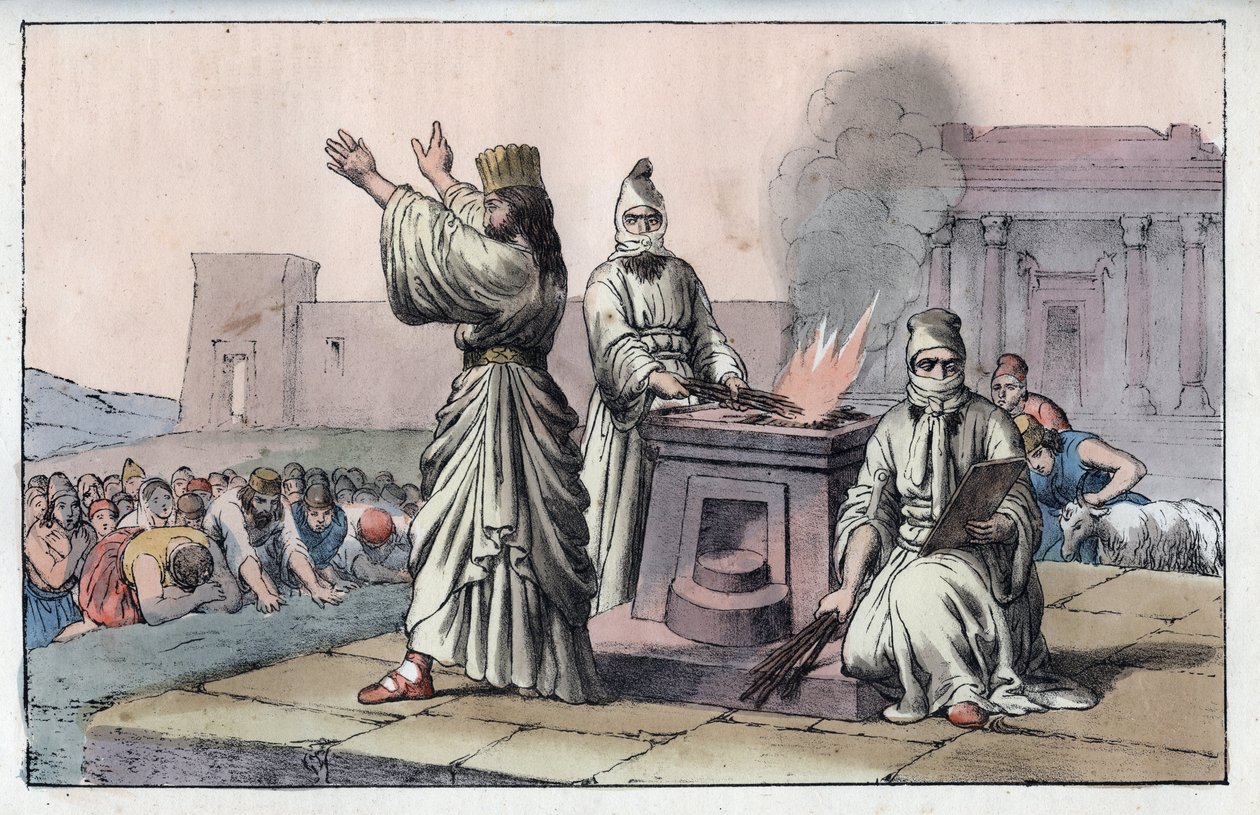 Gammel persisk civilisation: magikere, officielle præster og disciple af Zarathoustra (gamle orienten, persere: tryllekunstner) - indgravering fra "" skikke og skikke for alle folk i universet. Det er historien om regeringen, lovene, militsen, religionen af Anonymous Anonymous