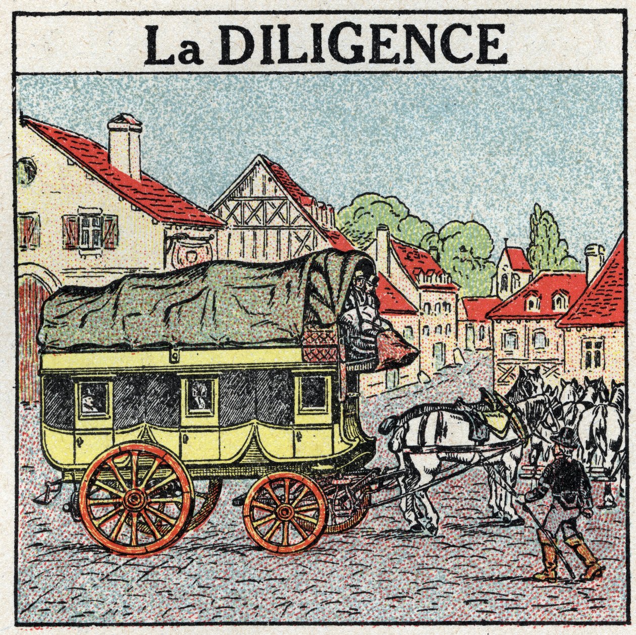 Dyretræk: flid. Anonym illustration af 1925. Privat samling. af Anonymous Anonymous