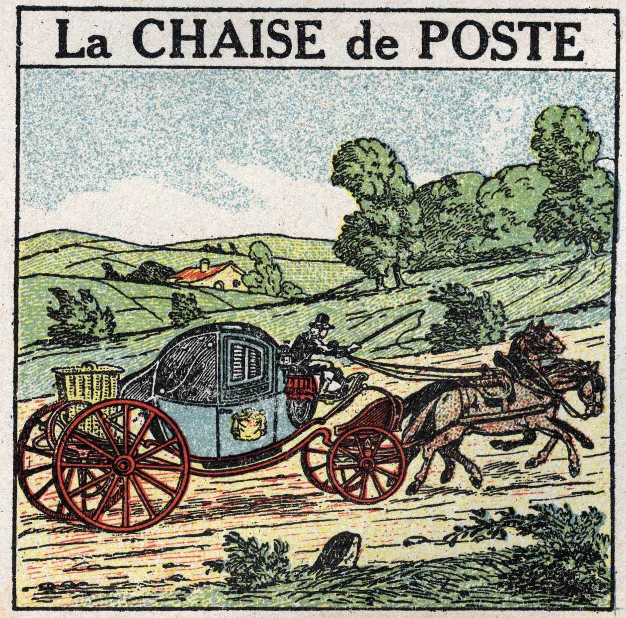 Dyretræk: stolpestolen. Anonym illustration af 1925. Privat samling. af Anonymous Anonymous