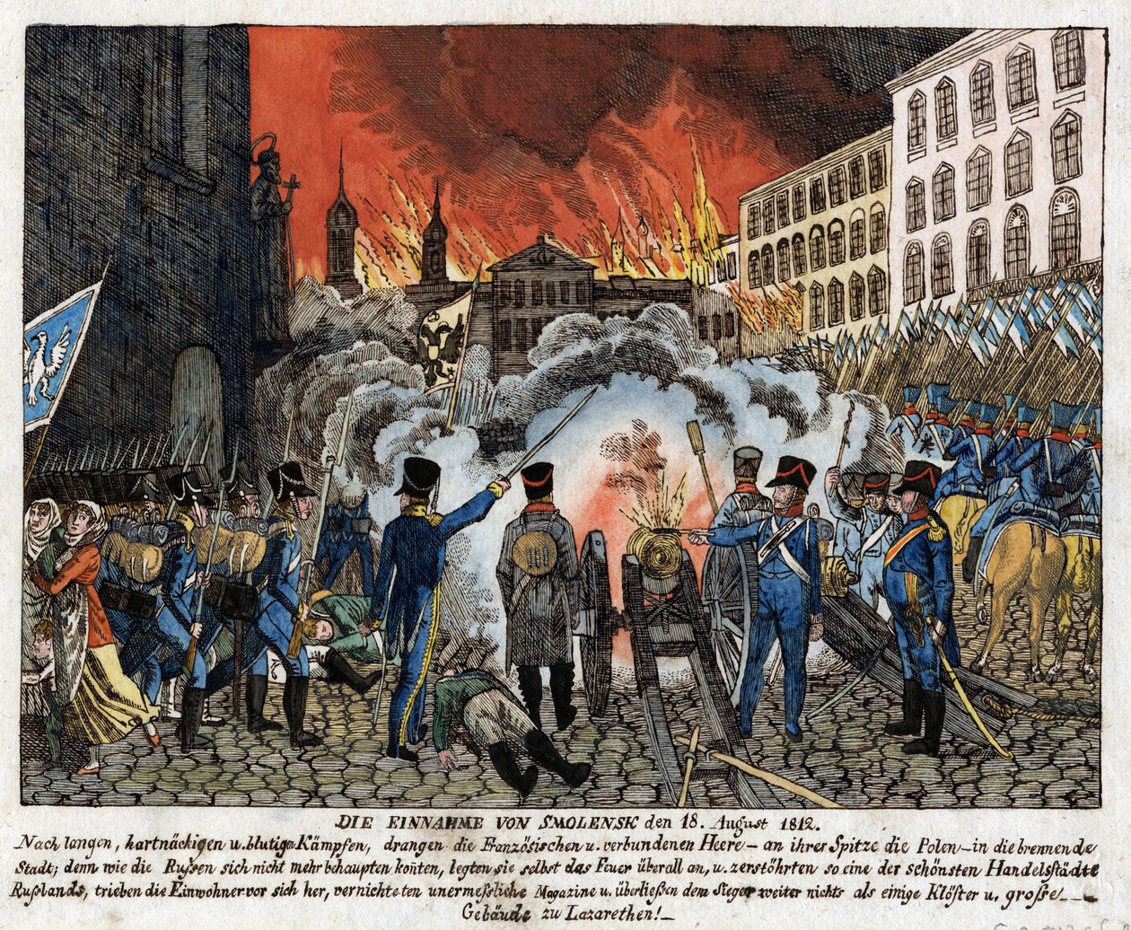 Bataille de Smolensk (1812) - Erobringen af Smolensk den 18. august af Anonymous Anonymous