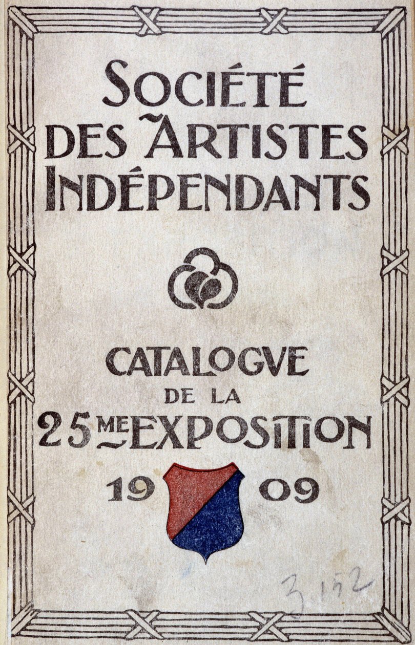 Katalogomslag til udstillingen af Society of Independent Artists af Anonymous Anonymous