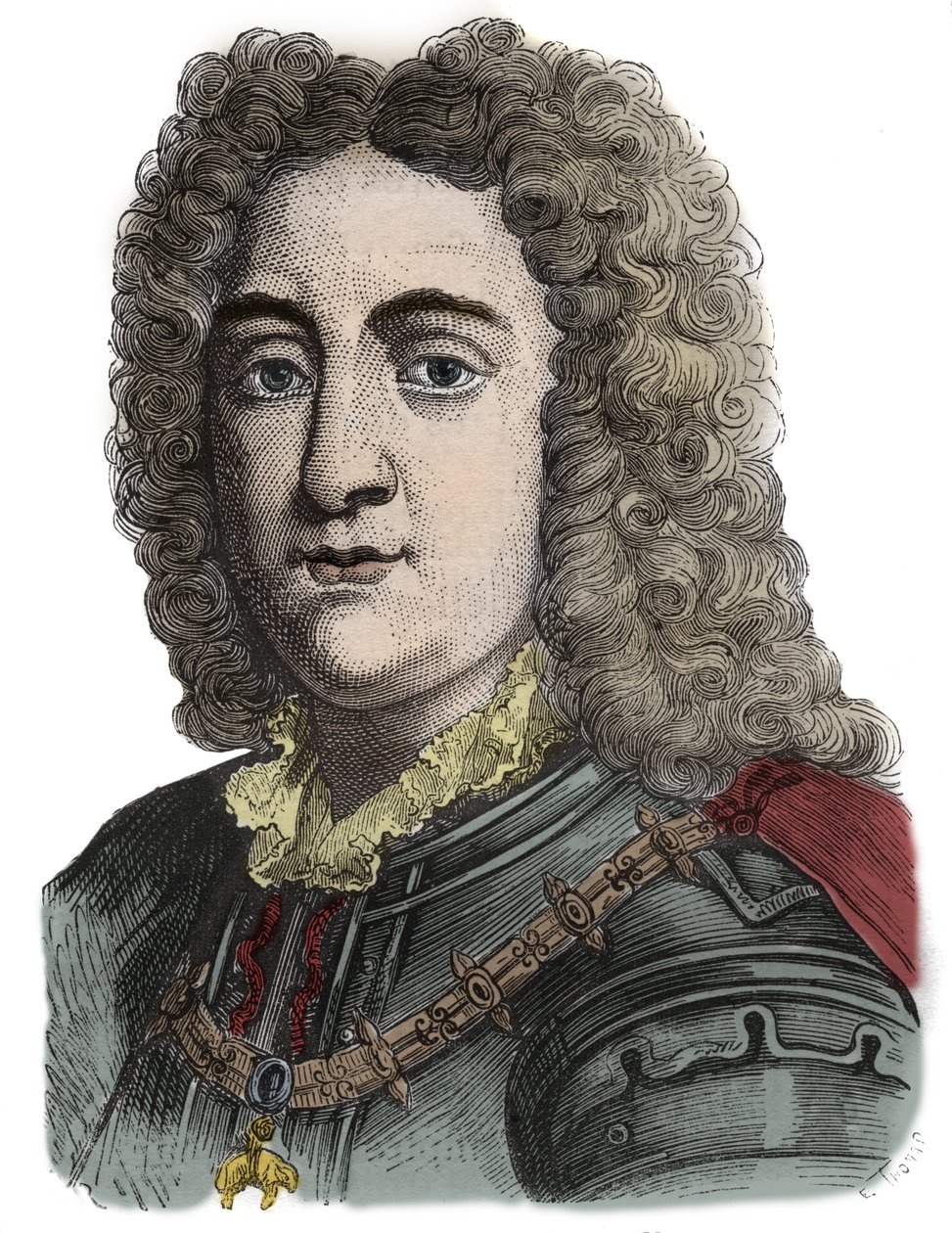 Charles VI, Hellig Romerske Kejser (1685-1740) - Karl af Habsburg (Karl von Habsburg) (Karl VI af Det Hellige Rige) 1685-1740 - Gravering af Anonymous Anonymous