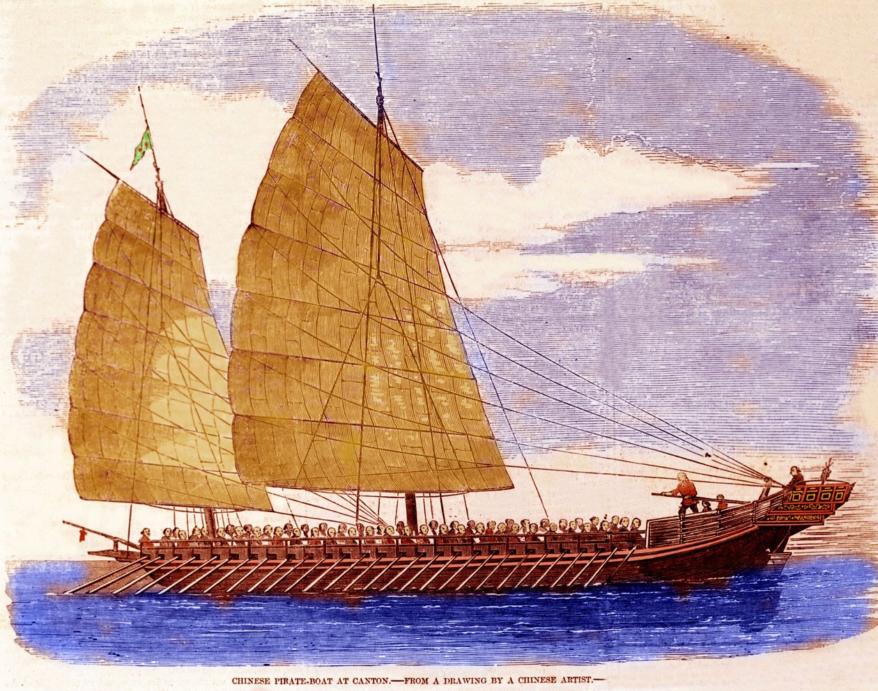 Kinesisk piratskrammel fra Kanton, begyndelsen af det 19. århundrede. af Anonymous Anonymous