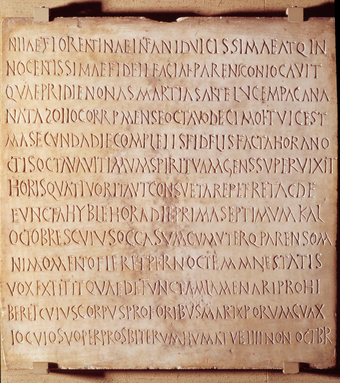 Kristen antikvitet: Catania-indskrifter, der beskriver metoden til administration af dåb og begravelsesritualer, begyndelsen af det 4. århundrede. Louvre-museet i Paris af Anonymous Anonymous