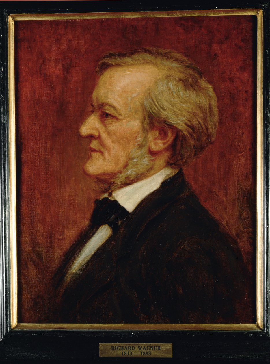 Komponisten Richard Wagner ... (maleri på lærred) af Anonymous Anonymous