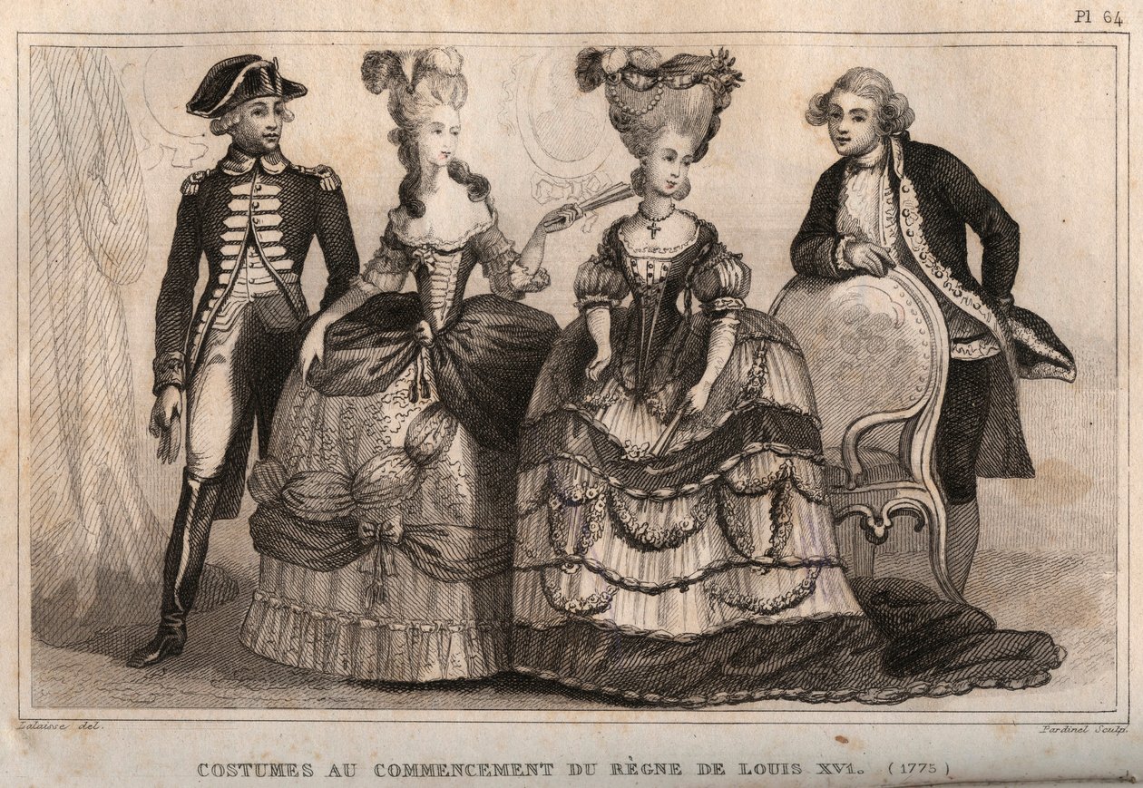 Kostumer i begyndelsen af Ludvig XVI