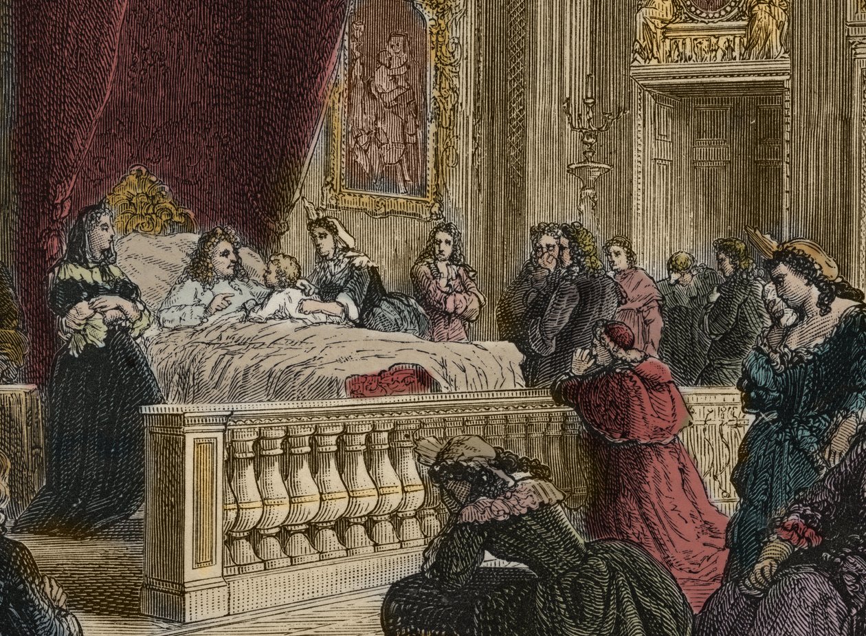 Ludvig XIVs død i Versailles den 1. september af Anonymous Anonymous