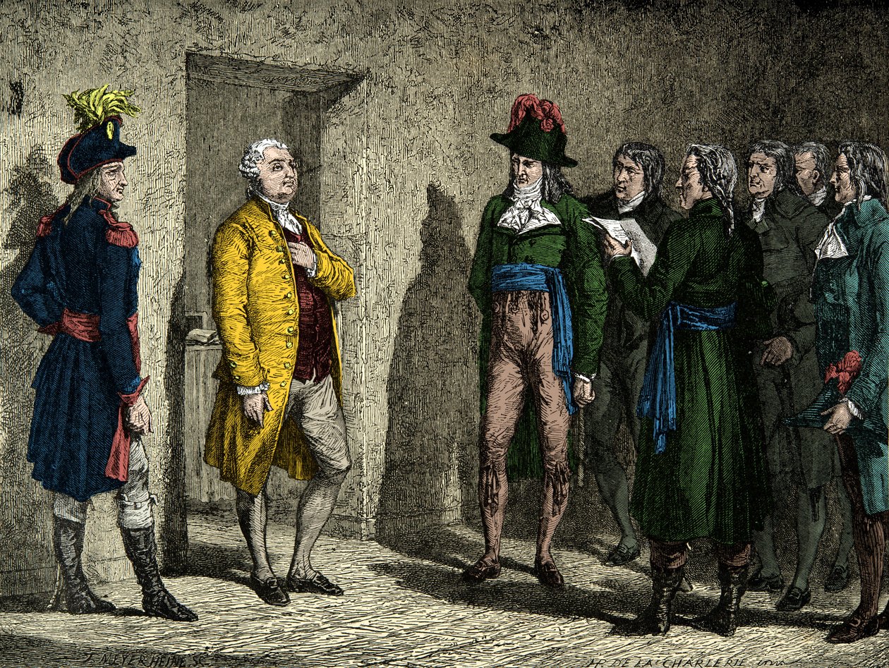 Dominique Joseph Garat (1749-1833) underrettede kong Ludvig XVI om dødsdommen den 20. januar af Anonymous Anonymous