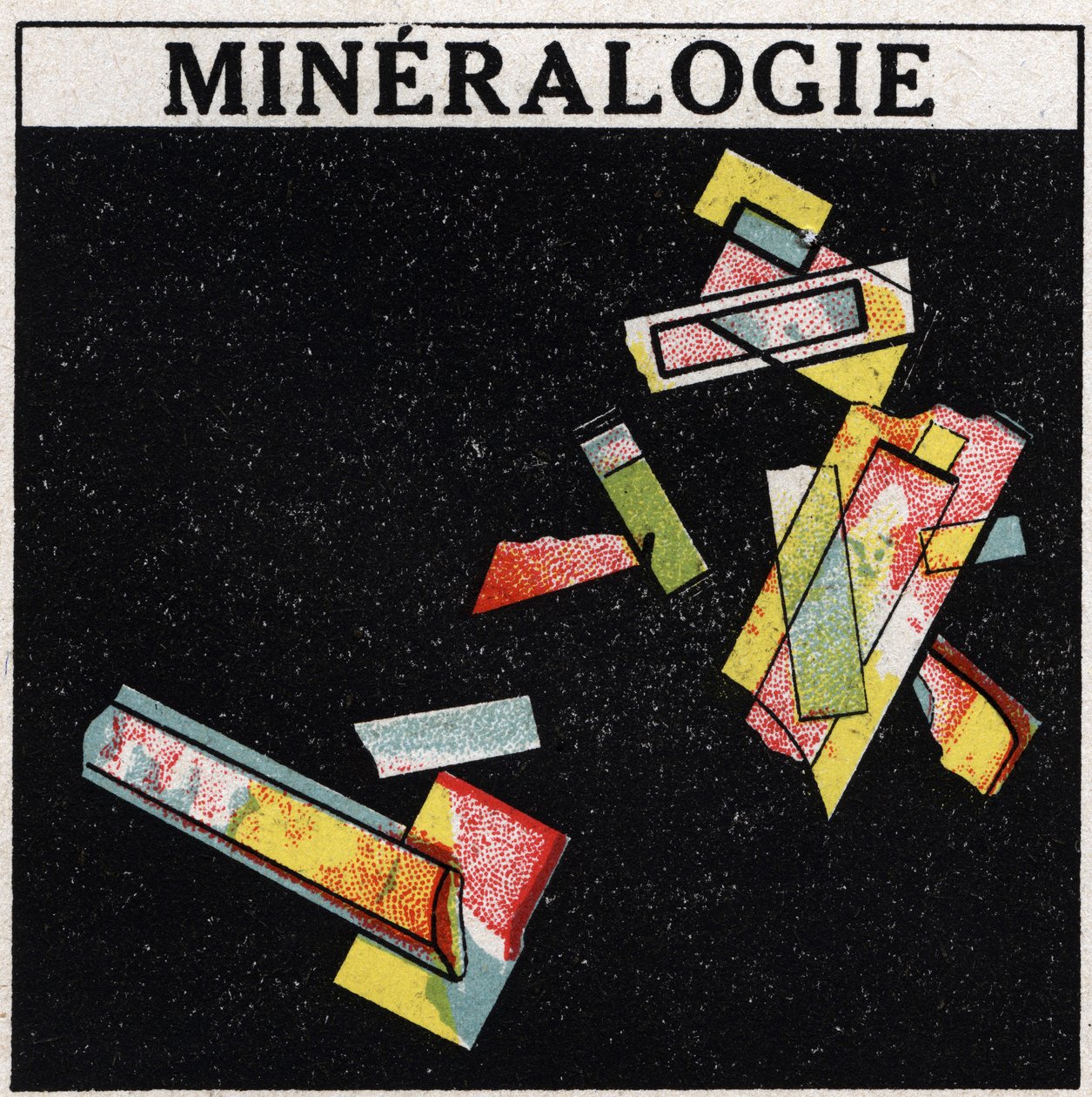 Dobbelt brydning: mineralogi. Anonym illustration af 1925. Privat samling. af Anonymous Anonymous