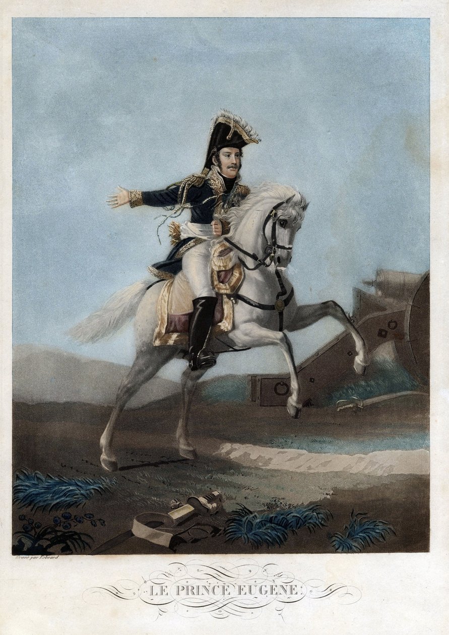 Eugene de Beauharnais (1781-1824) - Anonym - ca 1812 - Akvatinte - 41,9x30 - Privat samling af Anonymous Anonymous
