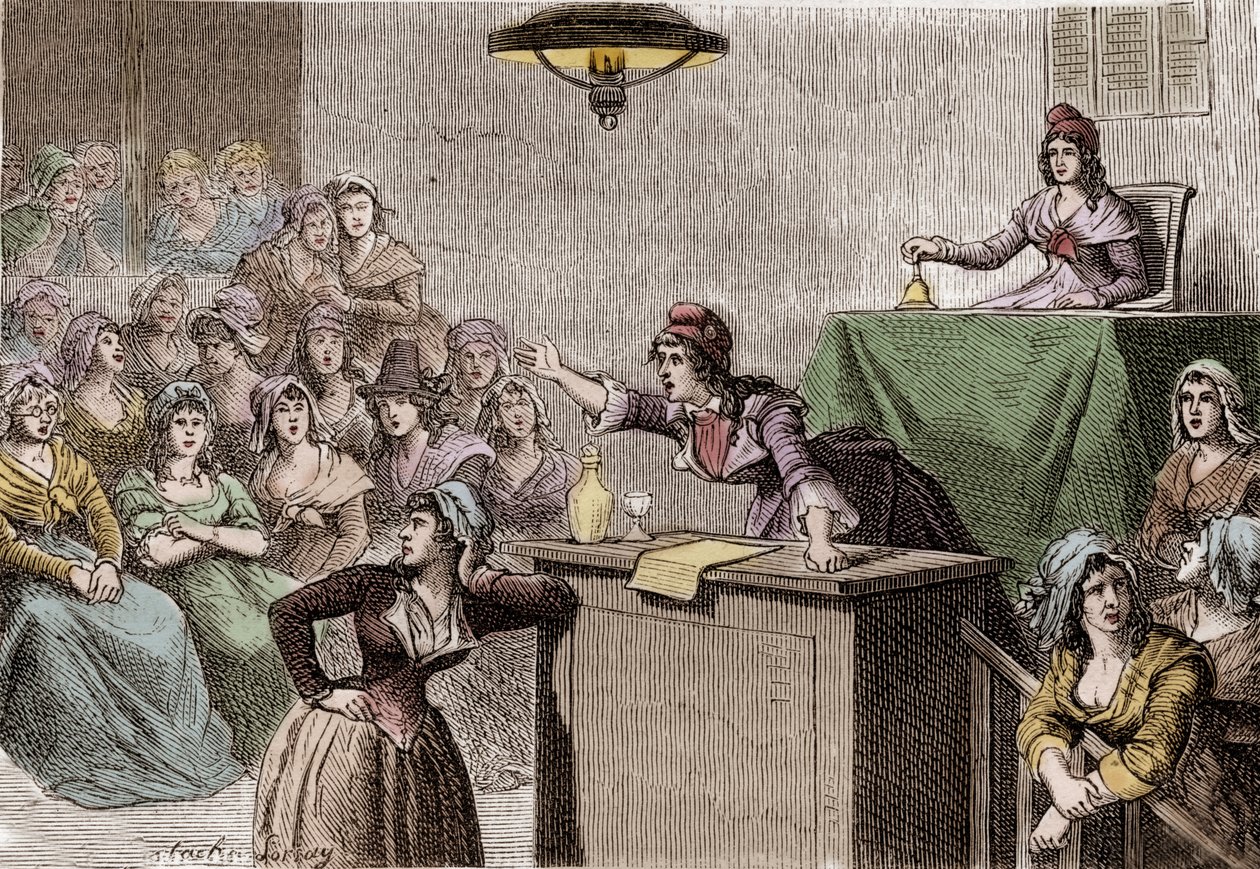Franske Revolution 1789 - 1799, politisk kvindeklub af Anonymous Anonymous
