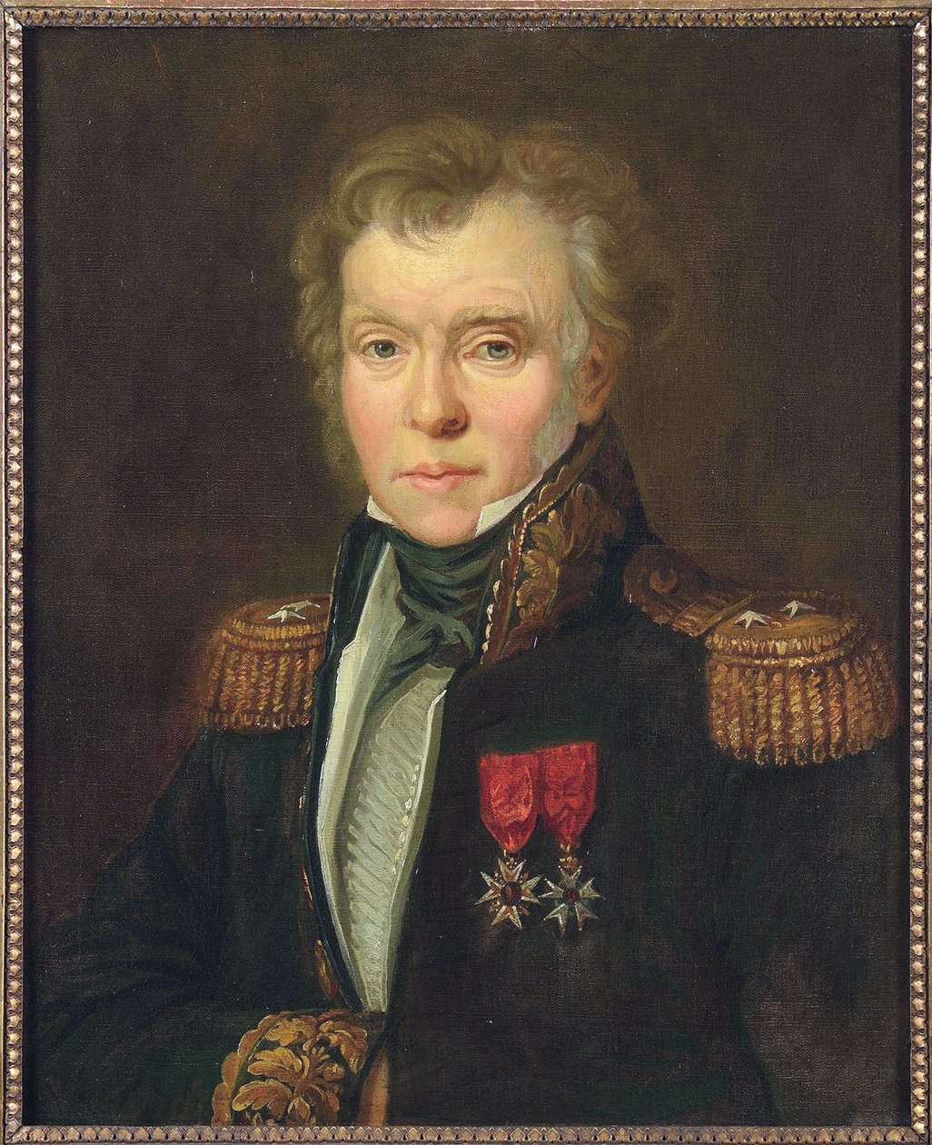 General Baron Ythier Sylvain Pryve (1762-1831), anonym. Olie på lærred, ca 1820. Mål: 61x50 cm. Privat samling af Anonymous Anonymous