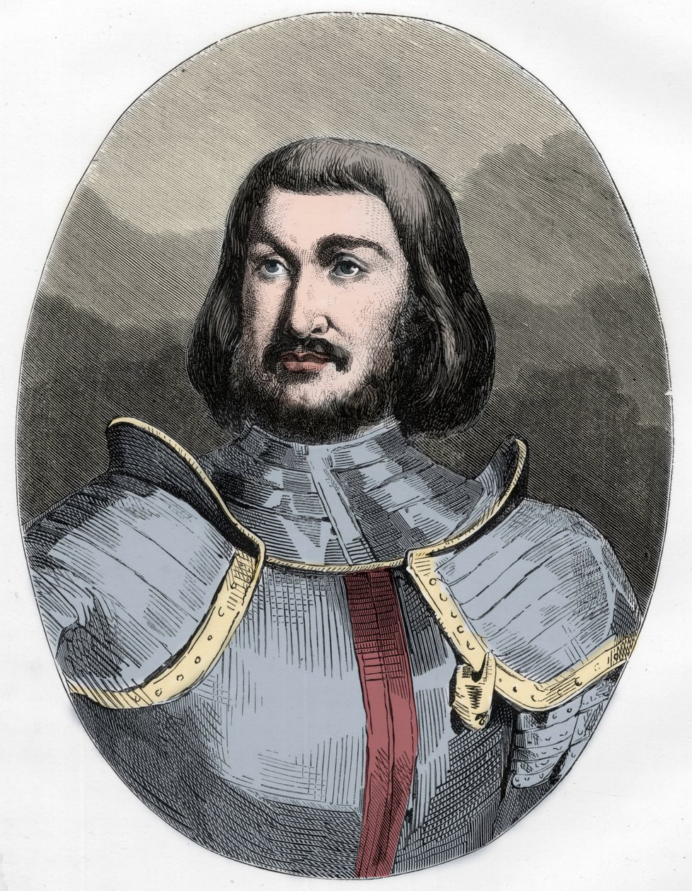 Gilles de Laval, Lord of Rais (1404-1440) - Portræt af Gilles de Rais (Retz ou Rays) (1404-1440), våbenkammerat af Jeanne d