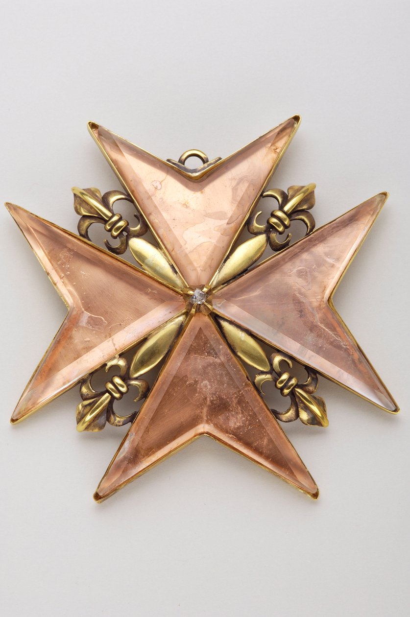 Storhertugen af Toscana - Sankt Stefansordenen: kors af prior eller foged - forside - Model af det 17. århundrede - Guld, bronze, kobber og krystal størrelse - D: 9,7 cm; vægt: 70 g - Privat samling af Anonymous Anonymous