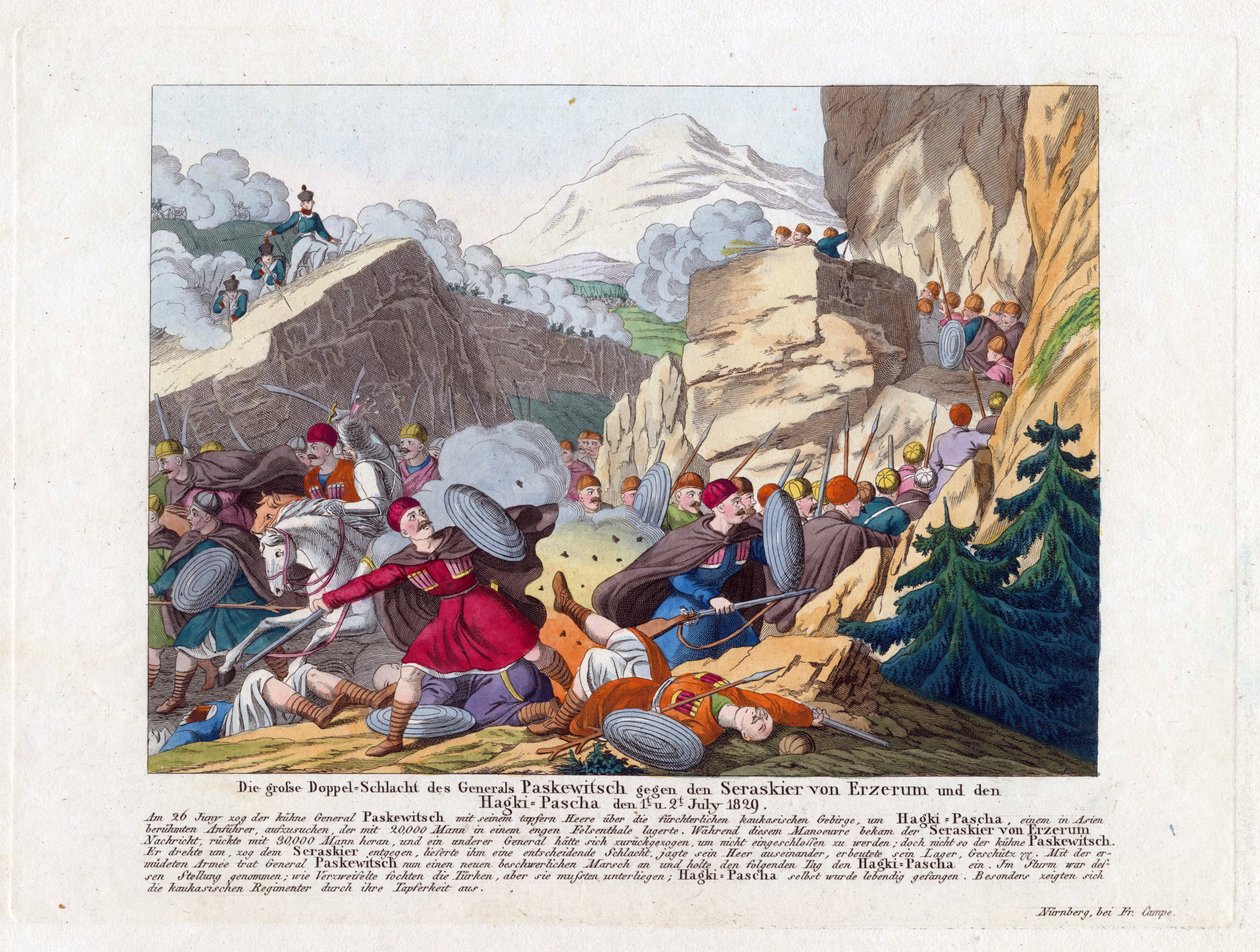 Russisk-tyrkisk krig 1828-1829 - Erobringen af ​​Erzeroum - Erzurums erobring af Ivan Paskevich den 27. juni af Anonymous Anonymous