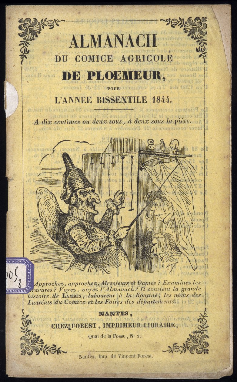Guignol - Forside af Almanach of Comice Agricole de Ploemeur af Anonymous Anonymous