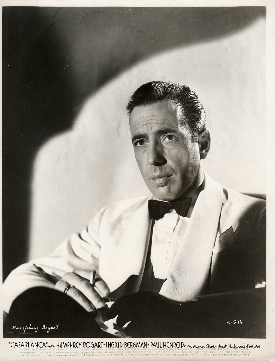 Humphrey Bogart (1899-1957) i Film Casablanca af Michael Curtiz par Anonymous af Anonymous Anonymous