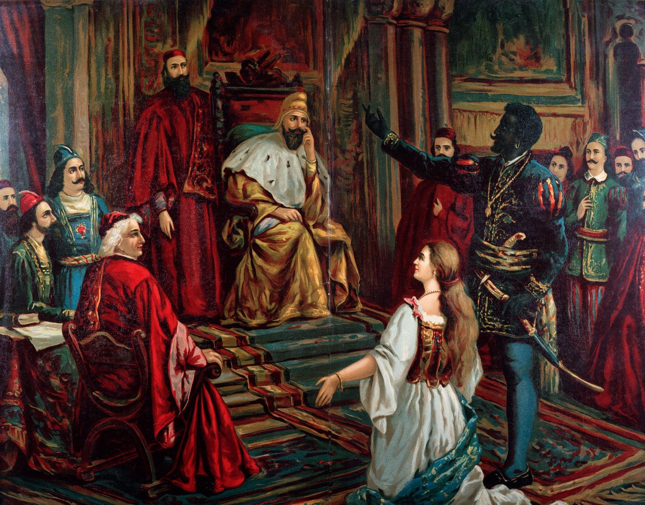 Illustration af Otello opera af Giuseppe Verdi af Anonymous Anonymous
