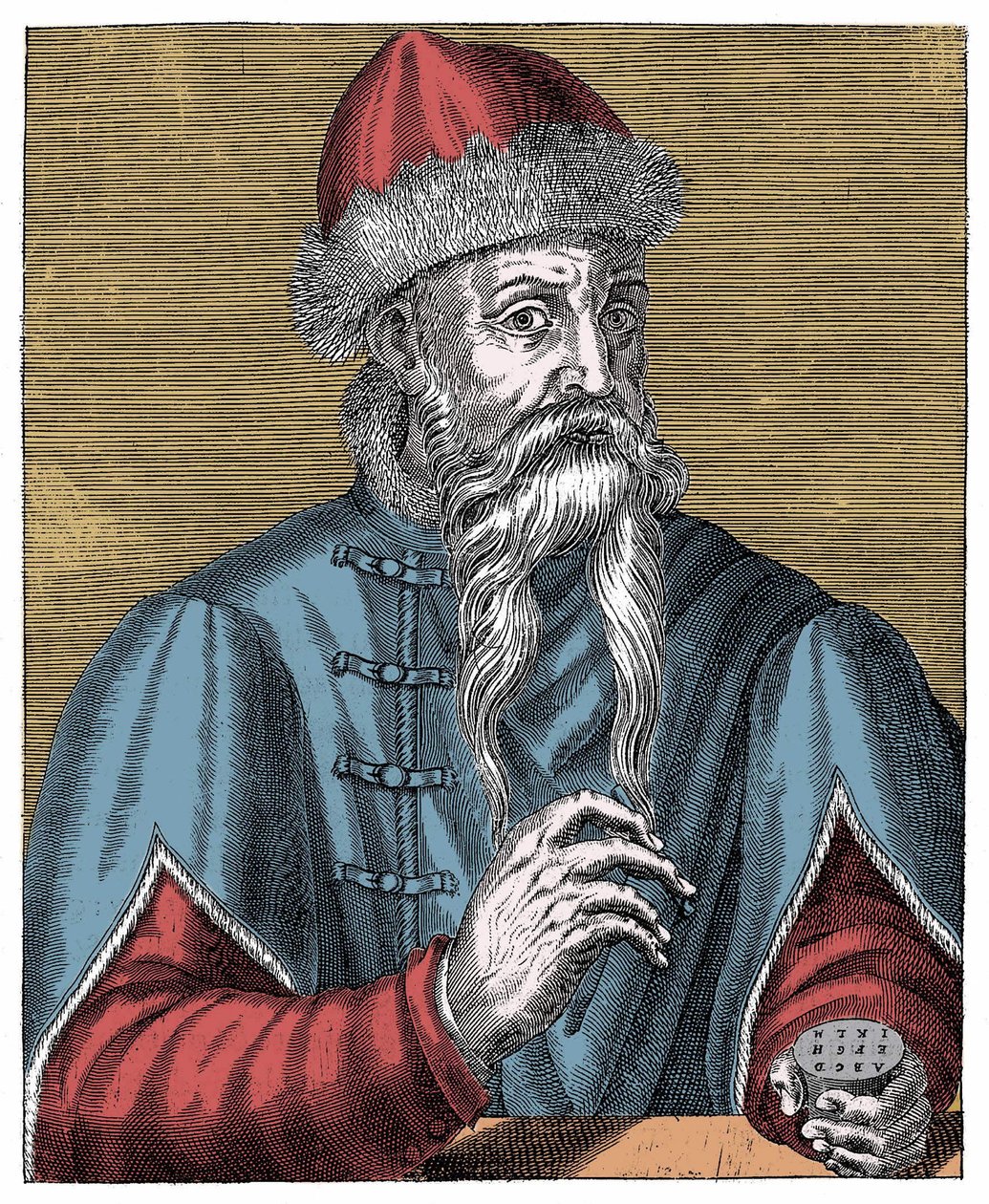 Johann Gutenberg, tysk bogtrykker og guldsmed af Anonymous Anonymous