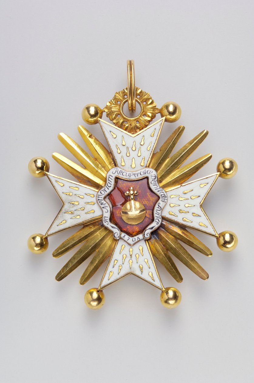Kongeriget Bayern - Sankt Hubertusordenen: insignier (omvendt) - 1700-1750 af Anonymous Anonymous