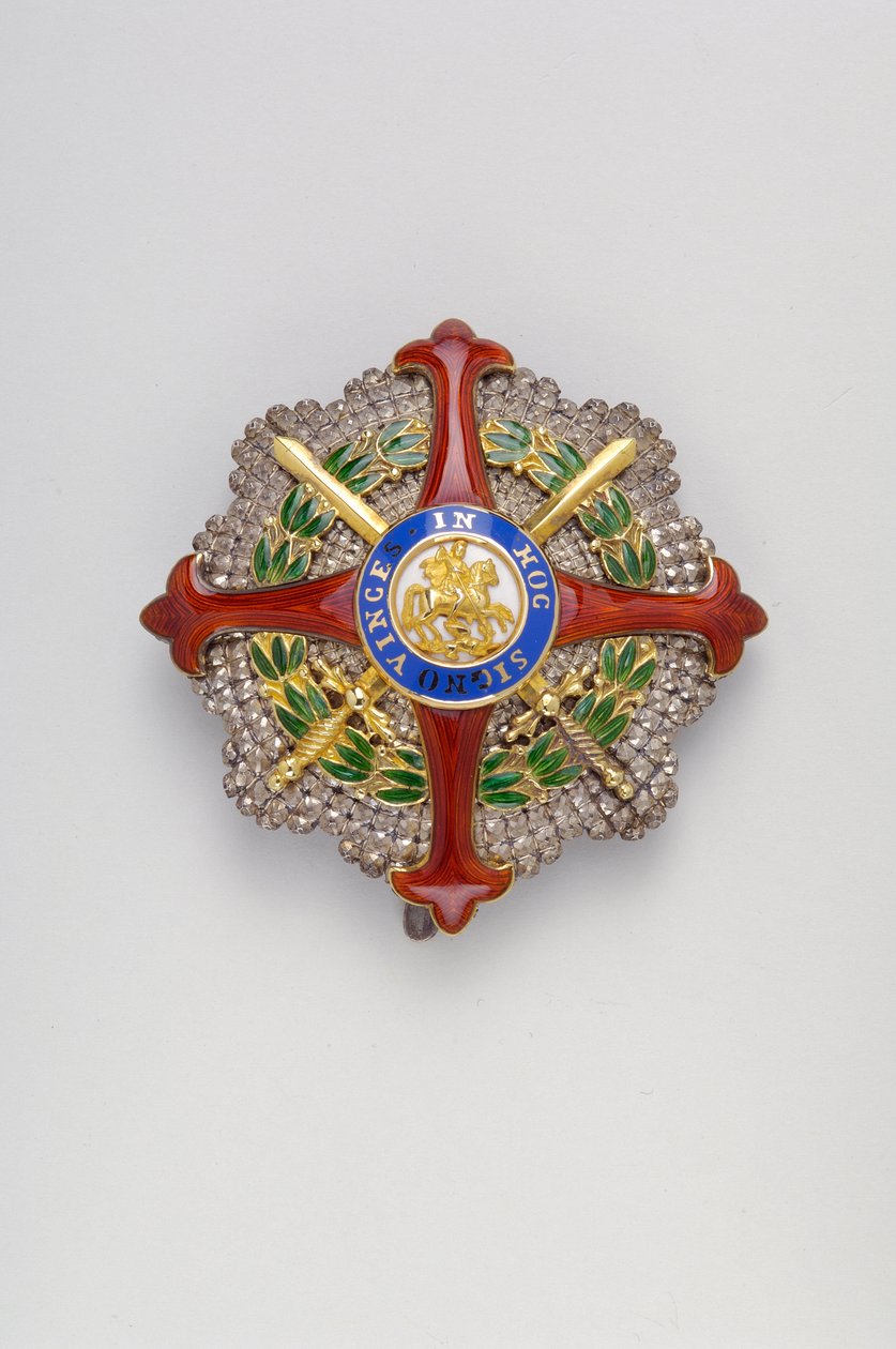 Kingdom of the Two Sicilies - Ordenen af Saint George of the Reunion: plakette med en stor ridder halskæde - ca. 1819 af Anonymous Anonymous