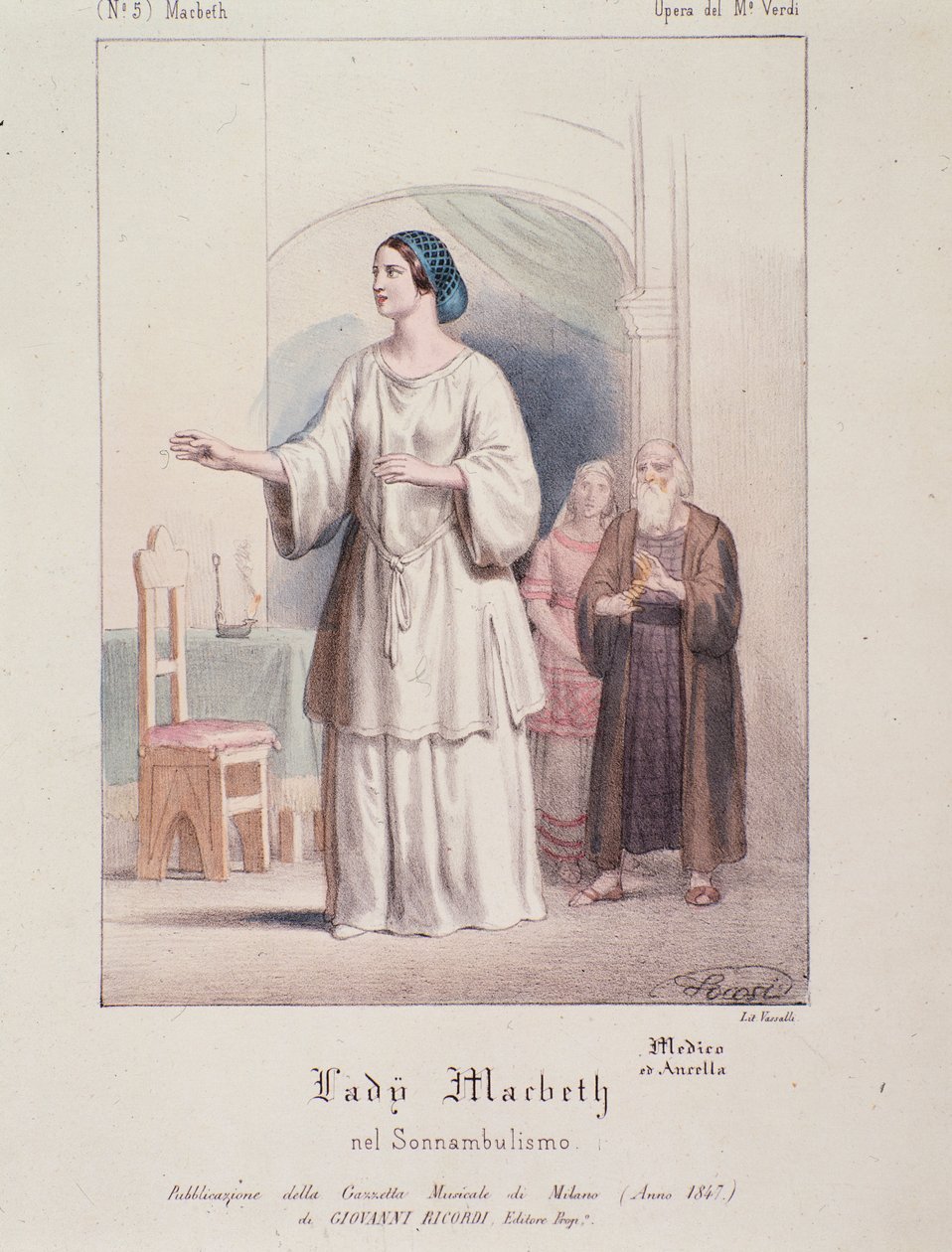Lady Macbeth karakter i Macbeth, opera af Giuseppe Verdi af Anonymous Anonymous