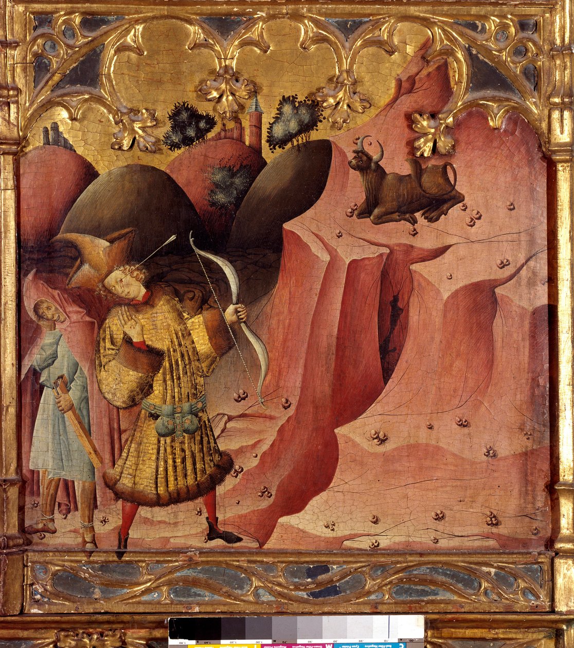 Legenden om Saint Michael: På Mount Gargan i Puglia bliver en egare-tyr fundet af en beboer i Siponte. Dyret kan ikke nærmes og sender pilene tilbage til den, der trak det. Det ville være en optræden af ærkeenglen Saint Michael, beskytter af t af Anonymous Anonymous