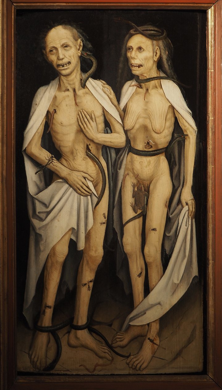 Afdøde elskere. Anonym, omkring 1470 (Olie på træ) af Anonymous Anonymous