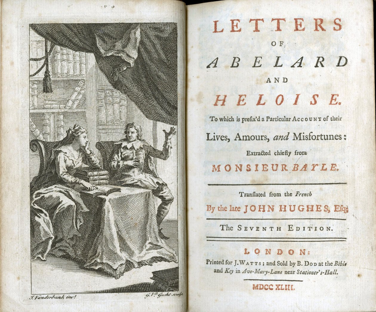 Breve af Abelard og Heloise (Lettres de Pierre (Petrus) Abelard (Abailard, Abeilard, Abaelardus) (1079-1142) og Heloise (Eloisa, Heloisa eller Heloissa) d