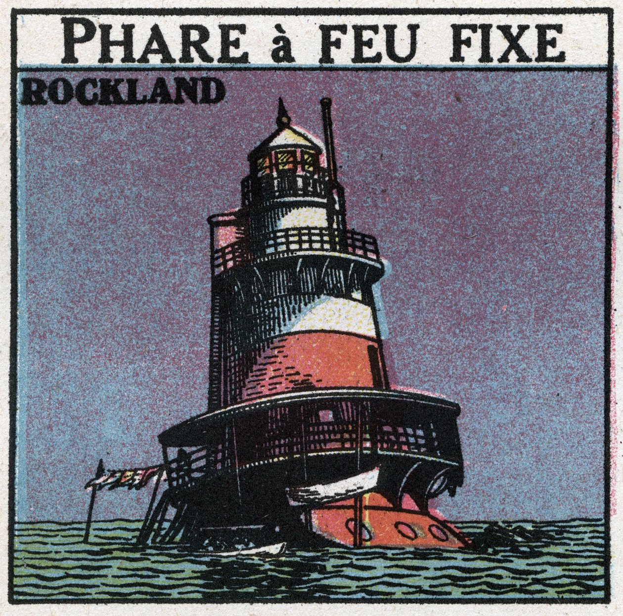 Lyssignaler: Rockland forlygte. Anonym illustration fra 1925. Privat samling. af Anonymous Anonymous