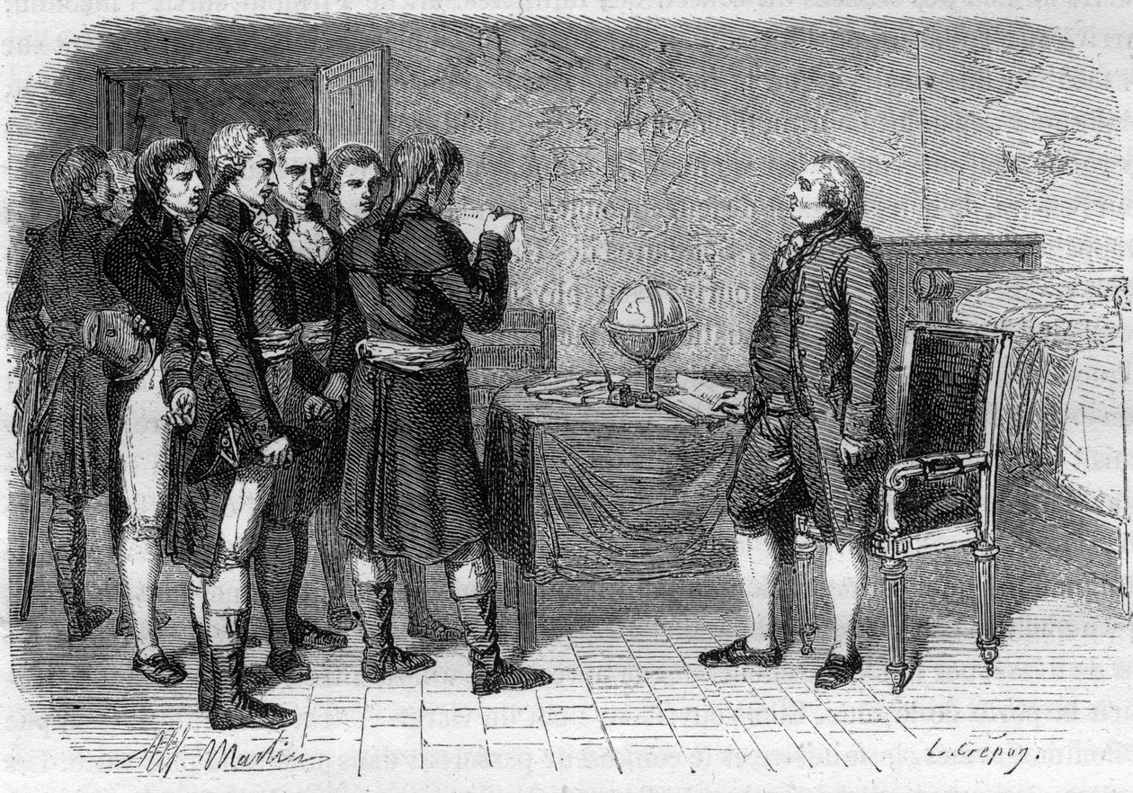 Louis XVI, konge af Frankrig, modtog sin dødsdom, Le Temple af Anonymous Anonymous