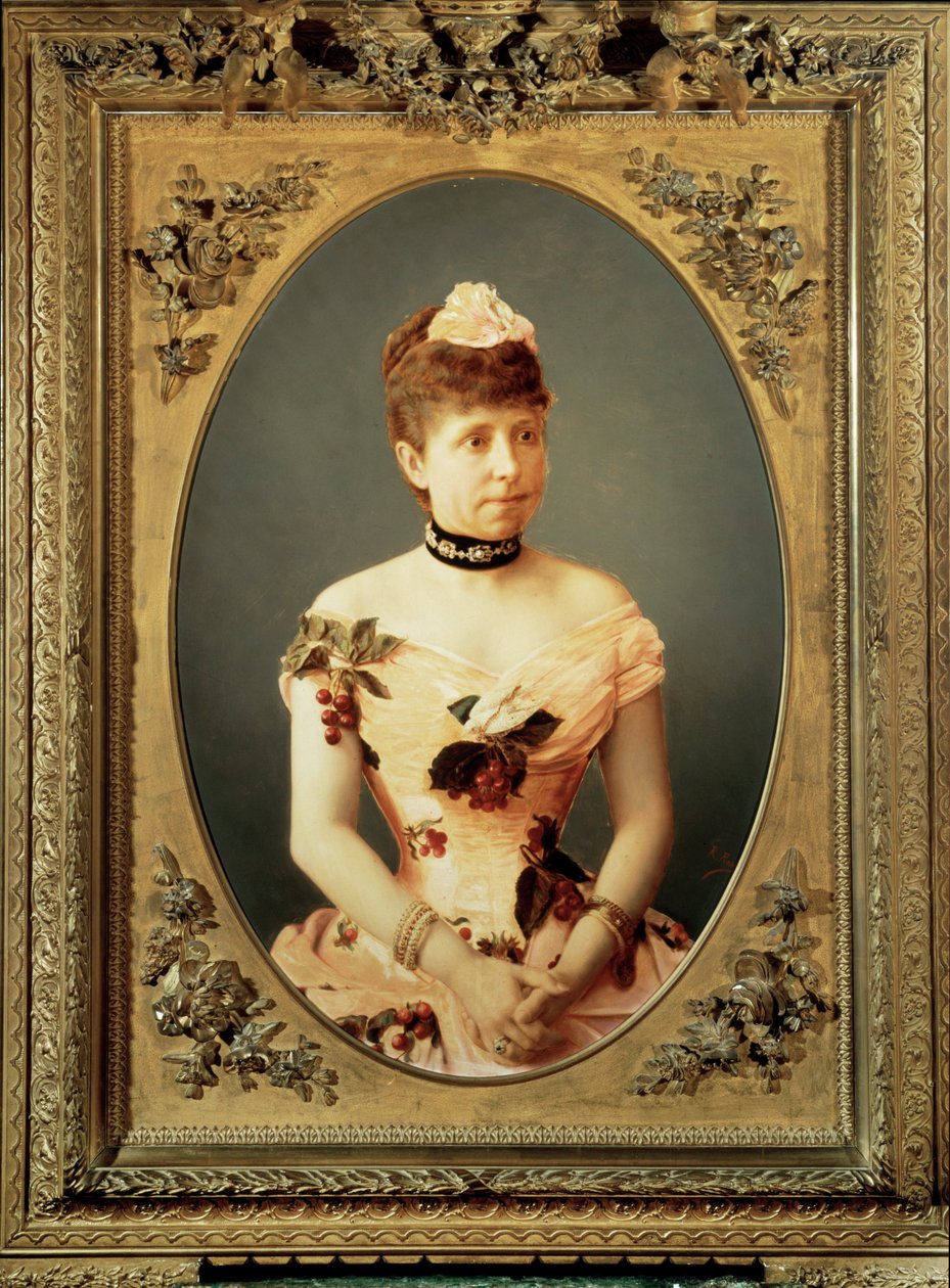 Maria Christina af Habsburg, anden hustru til Alfonso XII, mor til Alfonso XIII, regent af Spanien 1885-1902 ... af Anonymous Anonymous