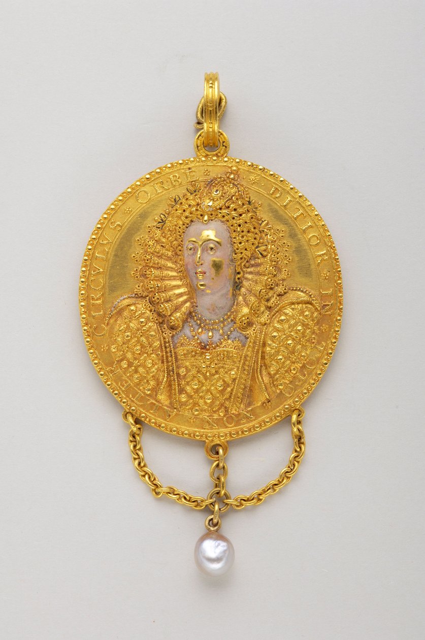 Medalje fra 1589 til ære for dronning Elizabeth I. Bagside (16. århundrede) af Anonymous Anonymous