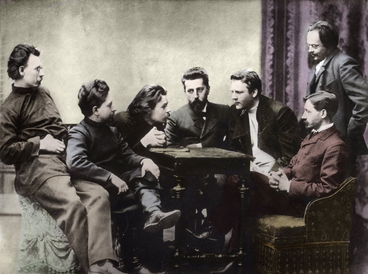 Medlemmer af Sreda litterære kreds, dannet i anden halvdel af 1890