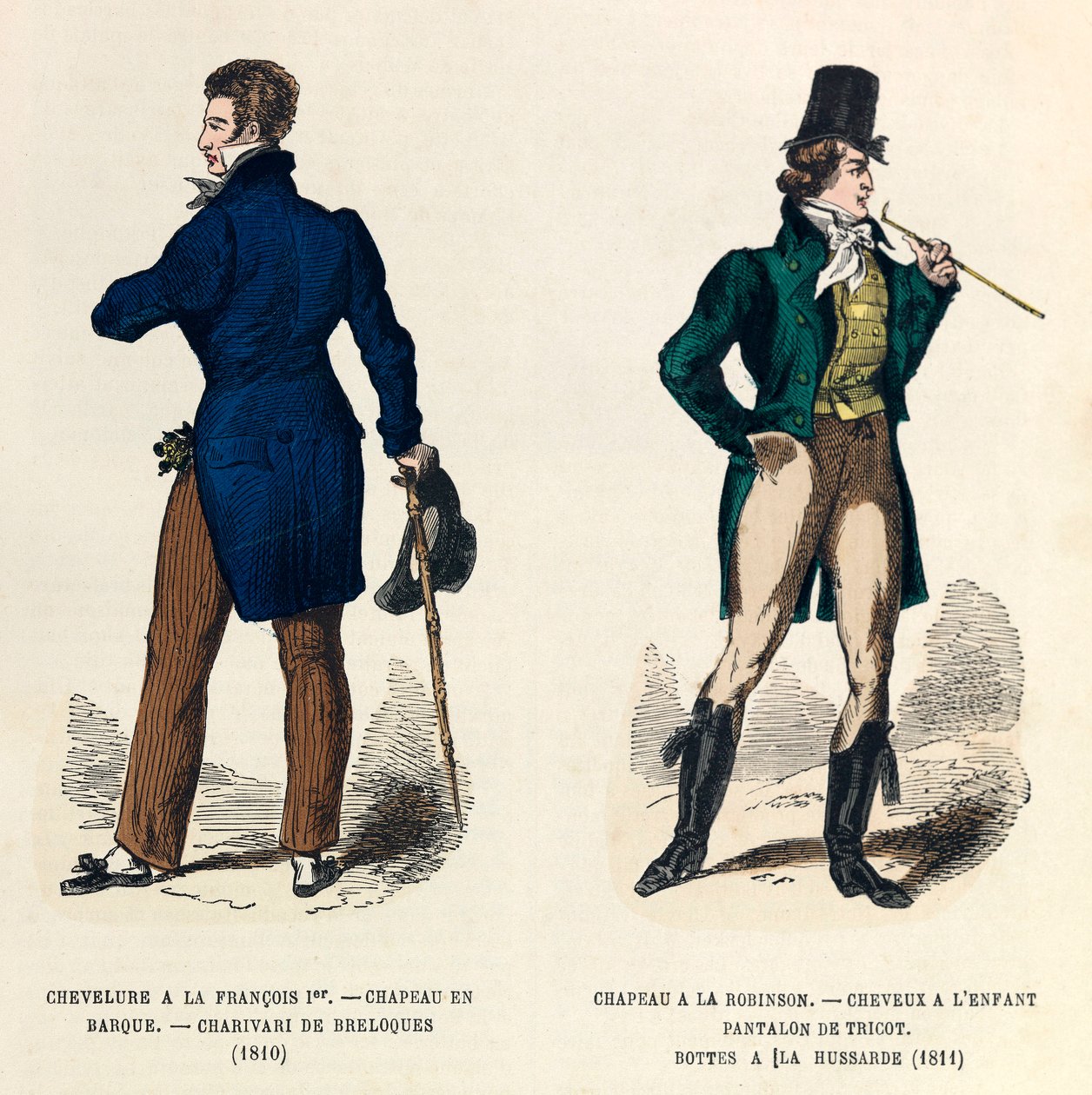 Mænds kostumer i 1810 og 1811 (kejser Napoleon I
