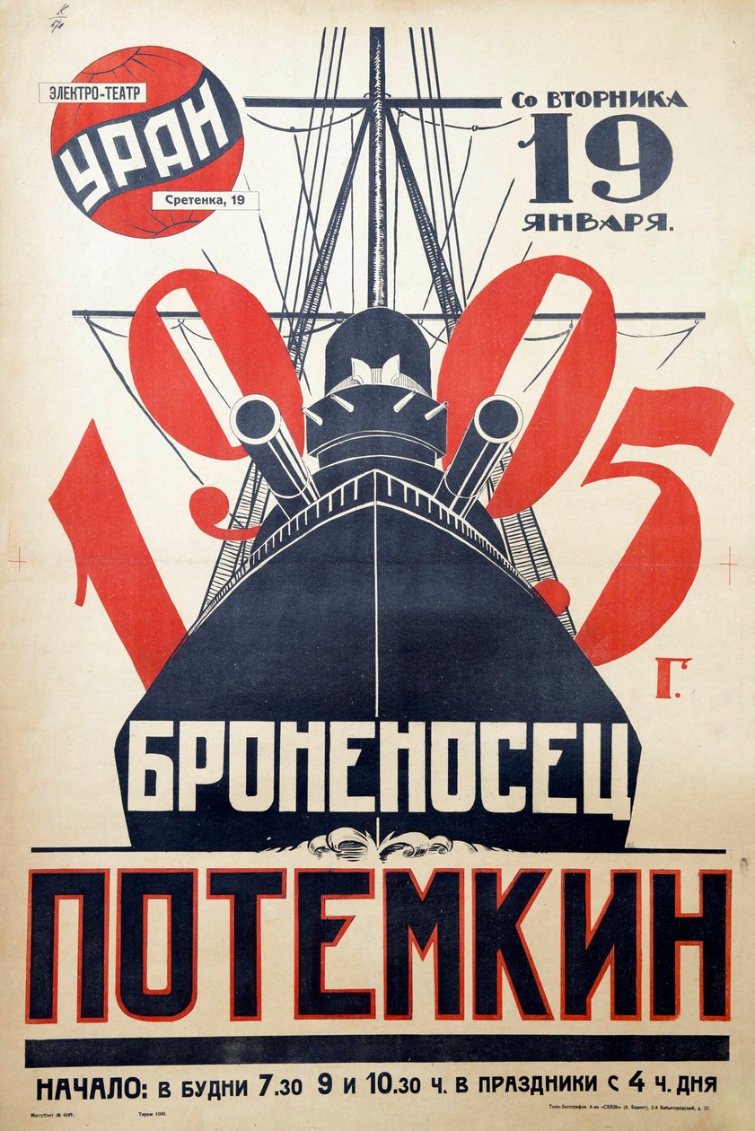 Filmplakat The Battleship Potemkin af Anonymous af Anonymous Anonymous
